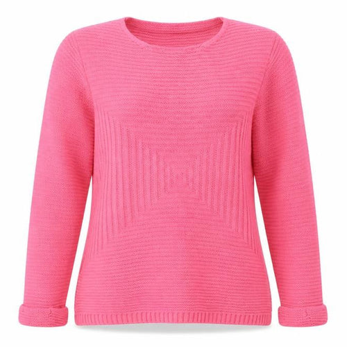 I Love You Womens Pink  Knit Pullover Jumper Size S