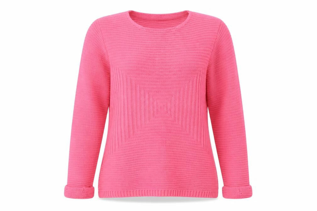 I Love You Womens Pink  Knit Pullover Jumper Size S