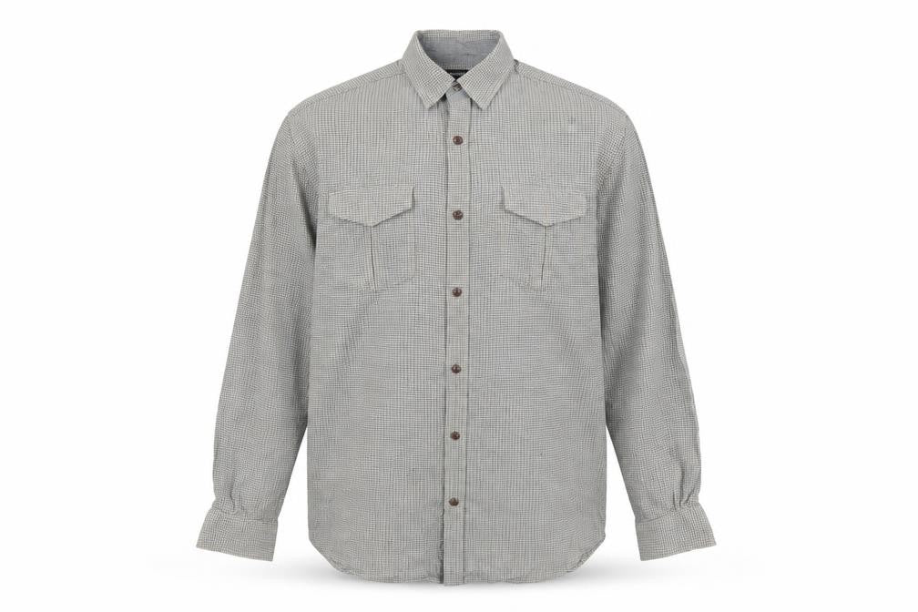 Peacocks Mens Green Check   Button-Up Size L
