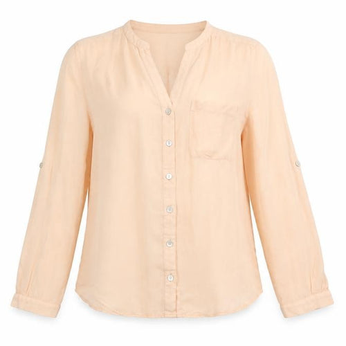 Preworn Womens Orange   Basic Blouse Size 12  - coral