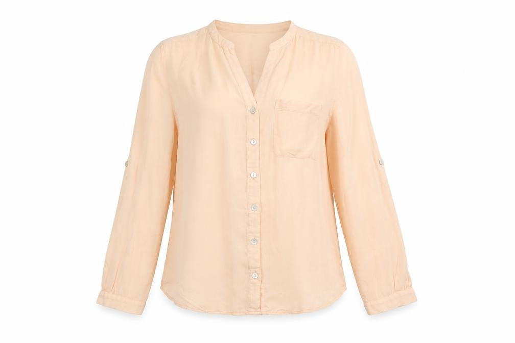 Preworn Womens Orange   Basic Blouse Size 12  - coral