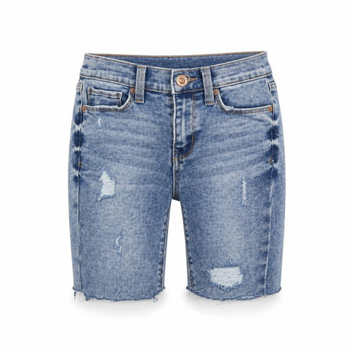 Mudd Womens Blue   Bermuda Shorts Size 4 - DISTRESSED