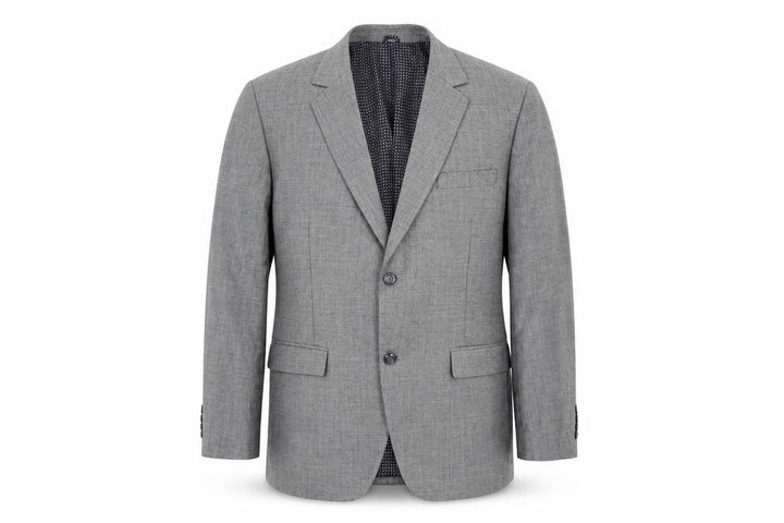 Preworn Mens Grey Check Jacket Suit Jacket Size 42