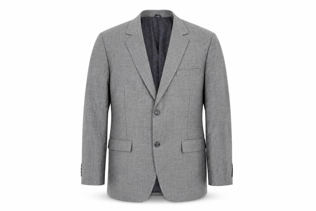 Preworn Mens Grey Check  Jacket Suit Jacket Size 42