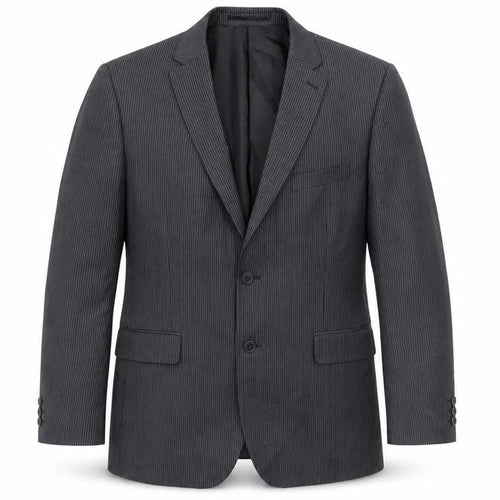 Scott & Taylor Mens Grey Striped  Jacket Suit Jacket Size 44