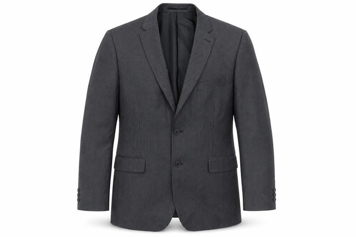 Scott & Taylor Mens Grey Striped Jacket Suit Jacket Size 44