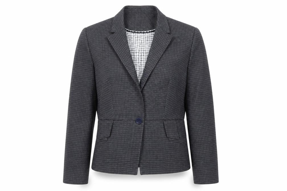 Marks and Spencer Womens Blue Polka Dot  Jacket Suit Jacket Size 12