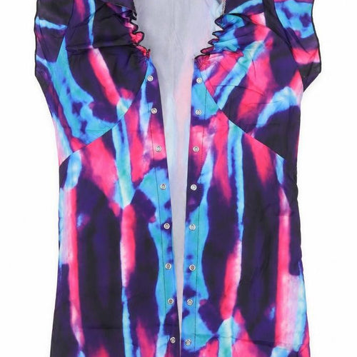 Mavodovama Womens Pink   Basic Blouse Size L  - Abstract