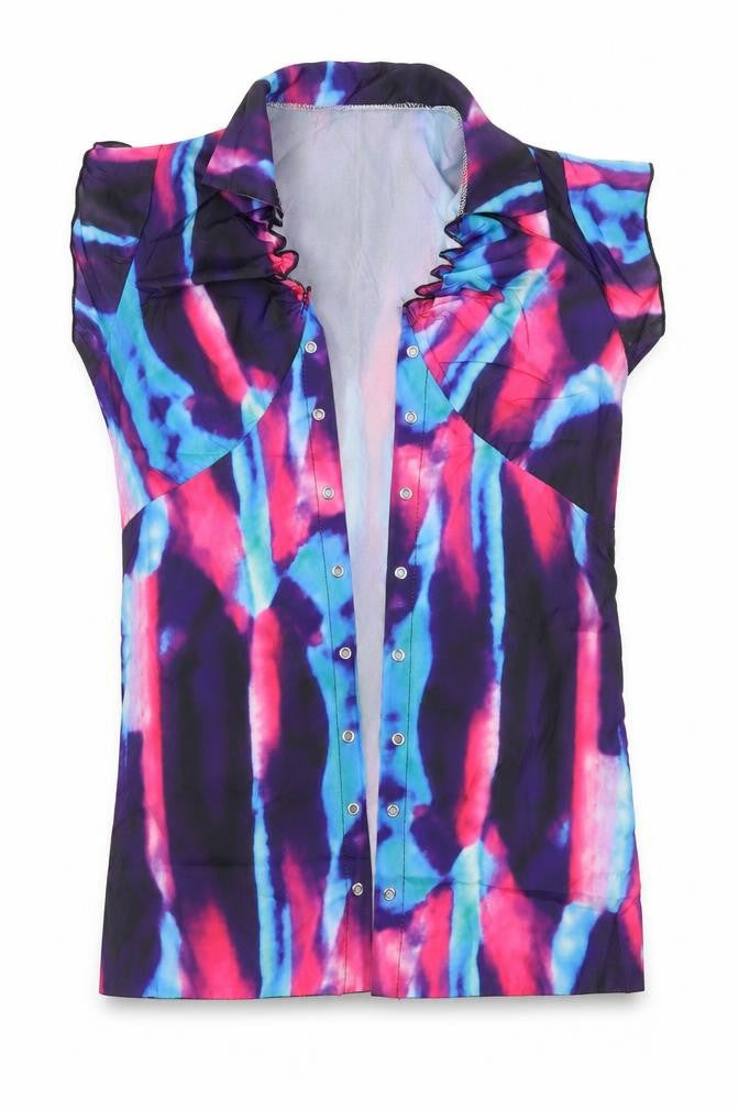 Mavodovama Womens Pink   Basic Blouse Size L  - Abstract