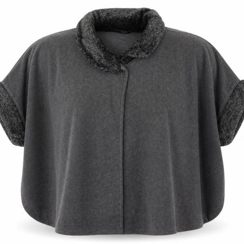 Profile Womens Grey   Jacket Poncho One Size