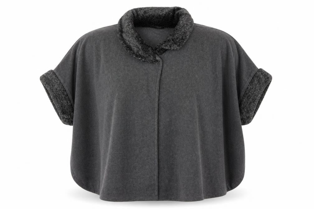 Profile Womens Grey   Jacket Poncho One Size