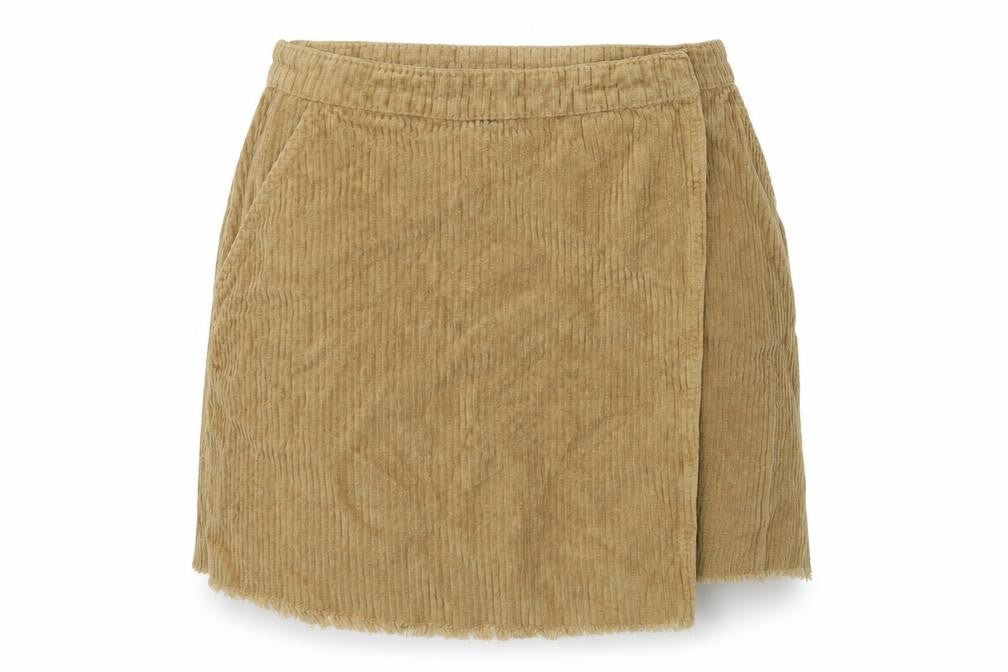 BDG Womens Brown  Corduroy Wrap Skirt Size M