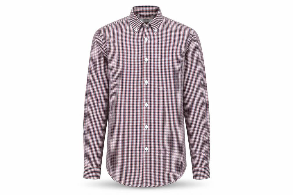 Topman Mens Red Check   Button-Up Size XS