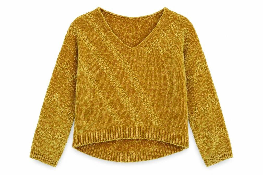 Cameo Rose Womens Yellow  Knit Pullover Jumper Size L