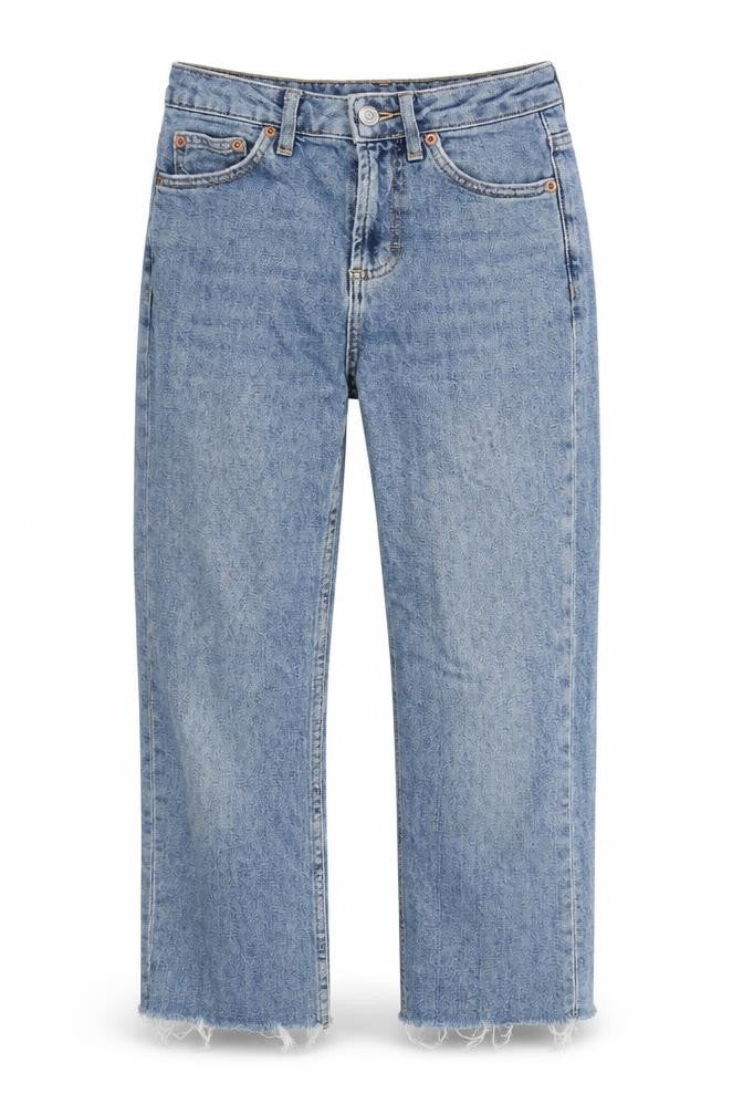 Topshop Womens Blue  Denim Cropped Jeans Size 26 in L22 in