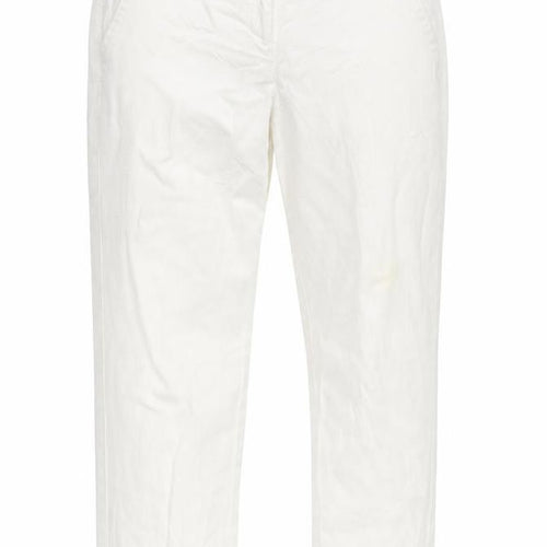 Wallis Womens White  Microfibre Straight Jeans Size 10 L21 in