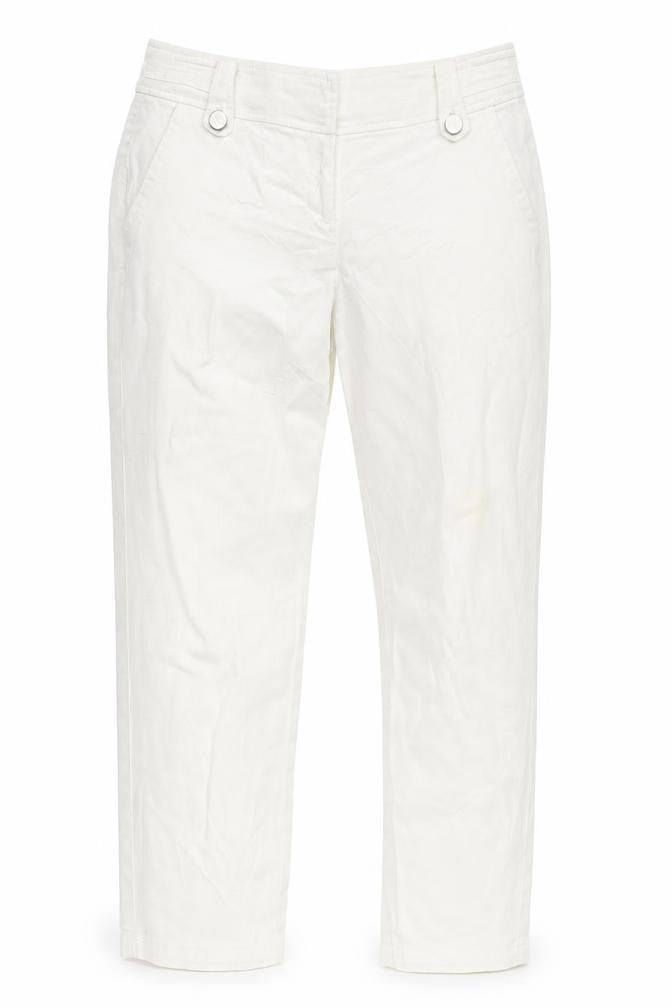 Wallis Womens White  Microfibre Straight Jeans Size 10 L21 in