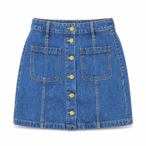 Divided Womens Blue  Denim Mini Skirt Size 6
