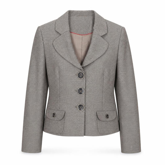 Front view of Next women’s brown jacket coat, size UK 14