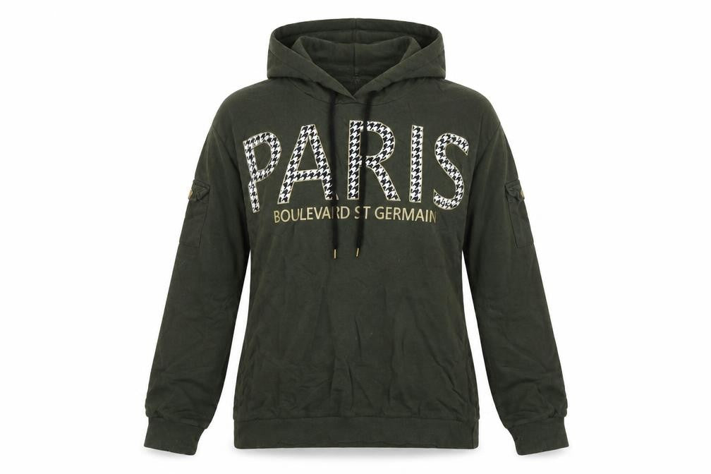 Select Womens Green   Pullover Hoodie Size 12