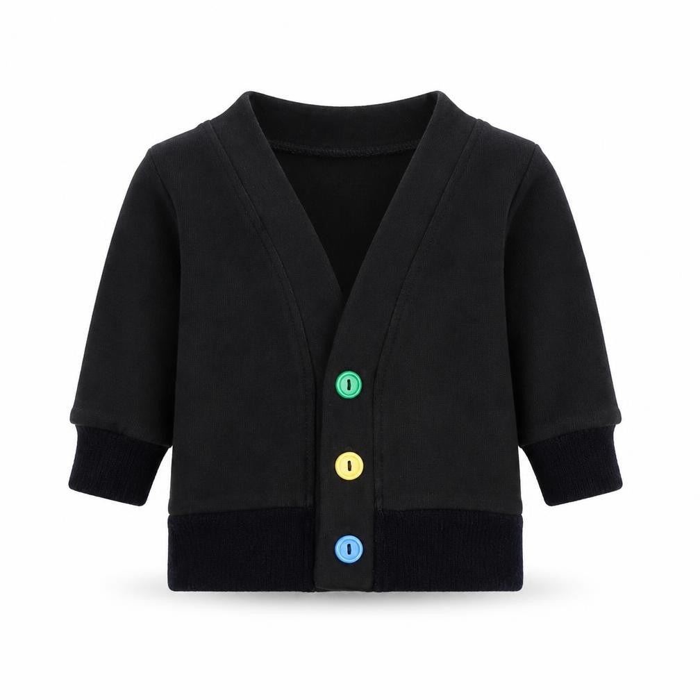 electrik kidz Boys Black  Knit Cardigan Jumper Size 0-3 Months