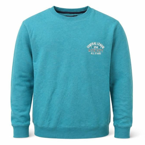 Matalan Mens Blue   Pullover Sweatshirt Size S  - graphic