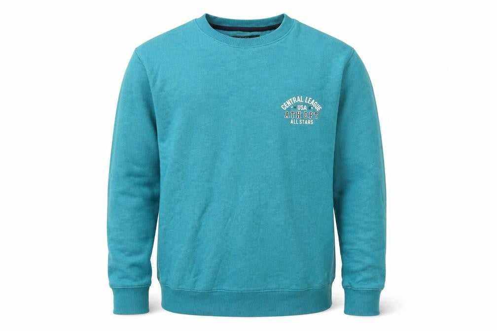 Matalan Mens Blue   Pullover Sweatshirt Size S  - graphic
