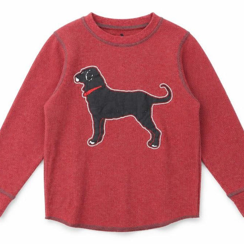 The Black Dog Boys Red   Pullover Sweatshirt Size XS  - dog
