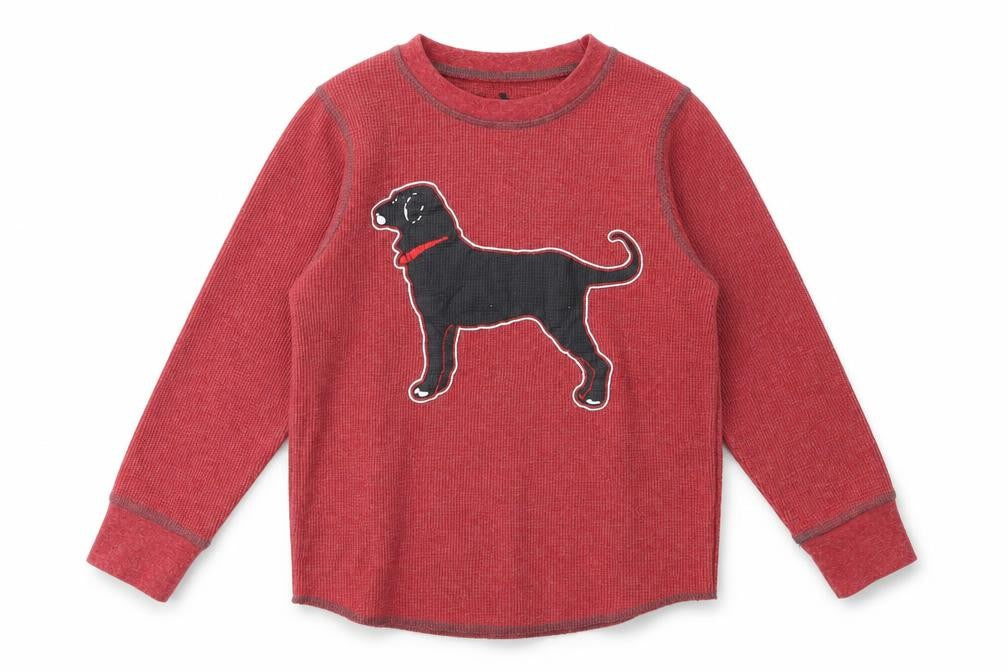 The Black Dog Boys Red   Pullover Sweatshirt Size XS  - dog