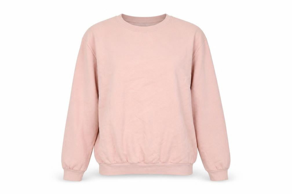 Front view of H&M women’s pink jumper, size M