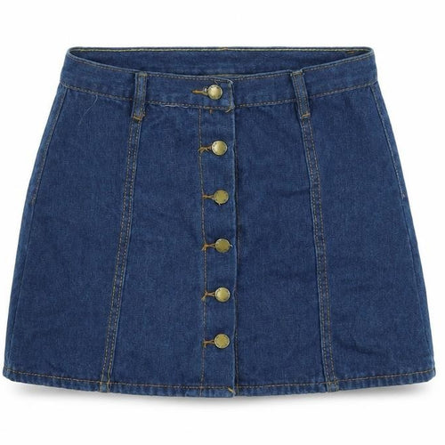 Preworn Womens Blue  Denim Mini Skirt One Size