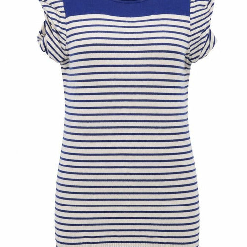 Topshop Womens Beige Striped  Pullover Jumper Size 12