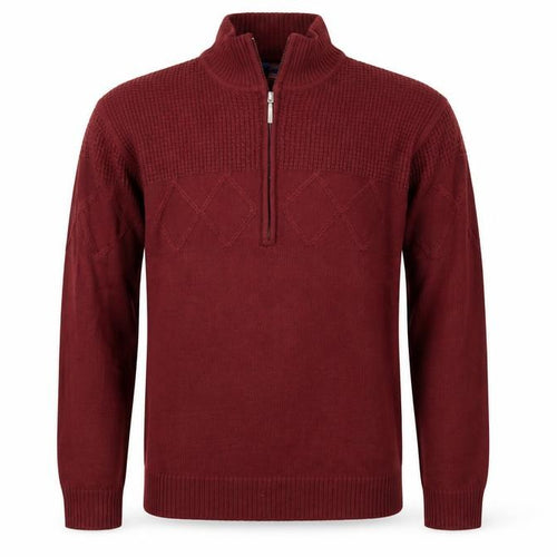 Premier man Mens Red  Knit Pullover Jumper Size M