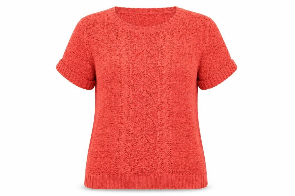 Julipa Womens Pink  Knit Pullover Jumper Size 16  - Coral
