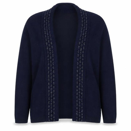 Envy Womens Blue  Knit Cardigan Jumper Size M