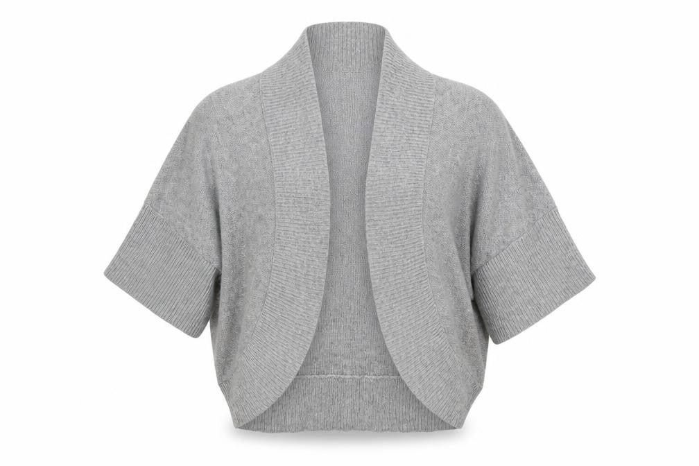 Cortefiel Womens Grey  Knit Cardigan Jumper Size L
