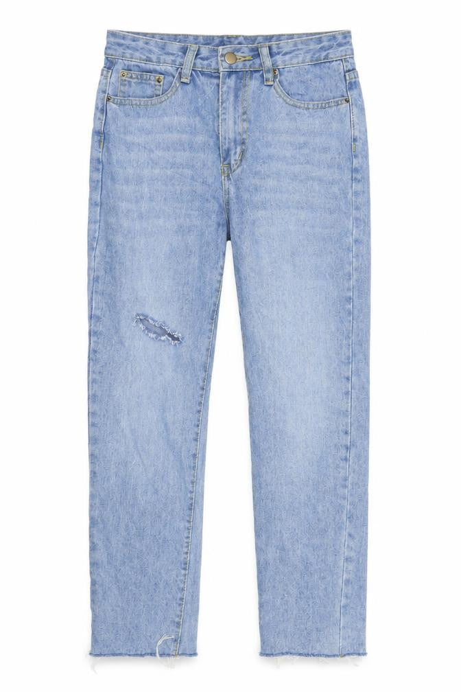 SheIn Womens Blue Denim Straight Jeans Size M L27 in