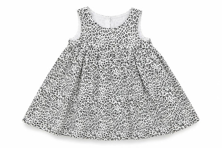 Gap Girls Beige Animal Print  Skater Dress  Size 3-6 Months  - Leopard print