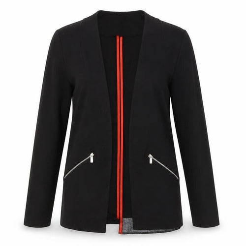 Select Womens Black  Jersey Jacket  Size 6