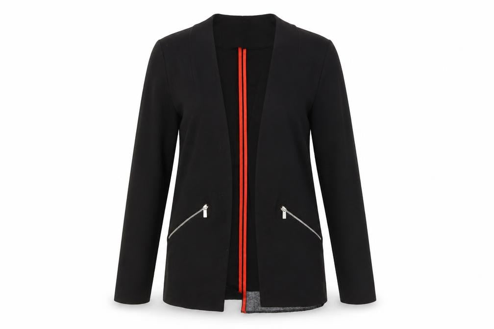 Select Womens Black  Jersey Jacket  Size 6