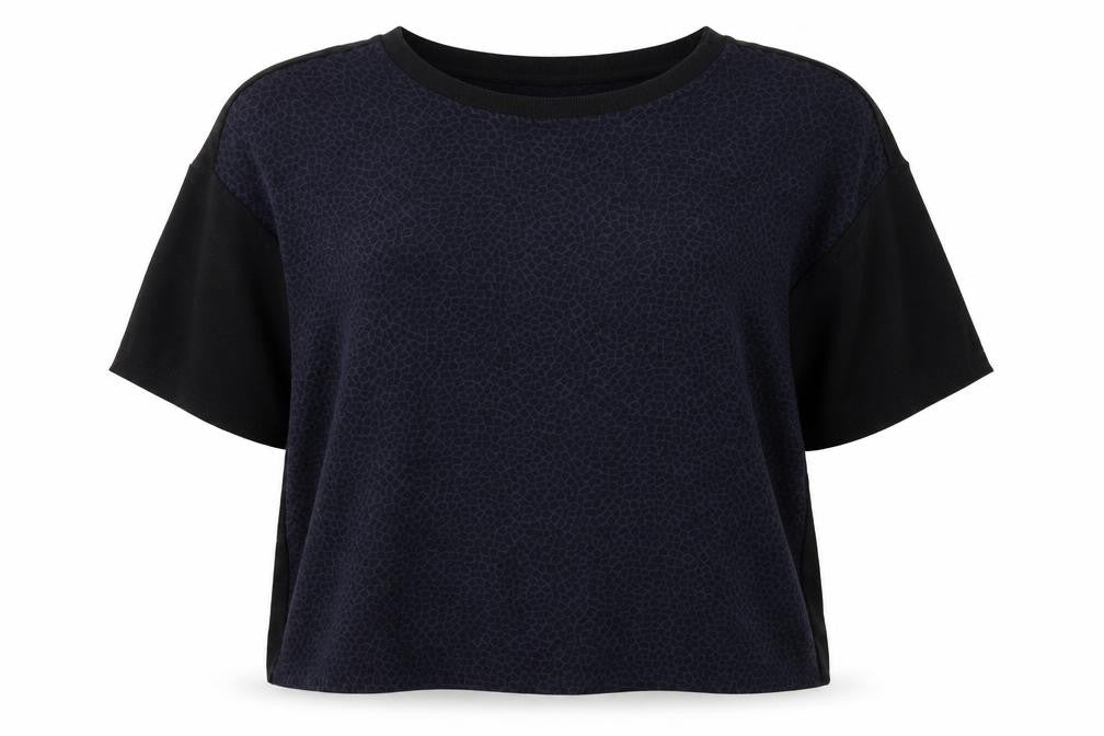 Front view of Next women’s blue animal print jumper, size UK 14