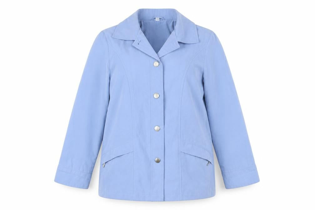 Klassik Womens Blue   Overcoat Coat Size 10