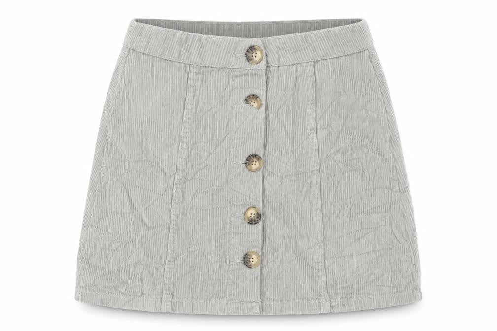 Denim & Co. Womens Green  Corduroy A-Line Skirt Size 8