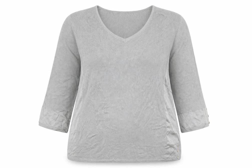 Per Una Womens Silver  Knit Pullover Jumper Size 20