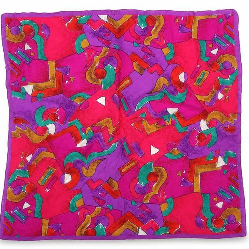 Preworn Womens Purple Geometric   Shawl/Wrap