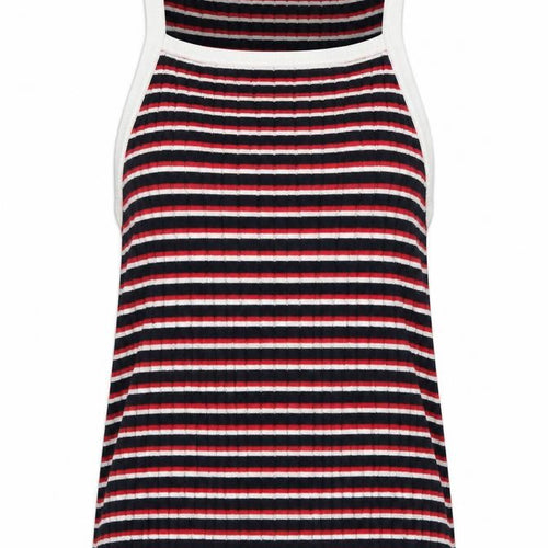 Divided Womens Multicoloured Striped  Basic Tank Size 8