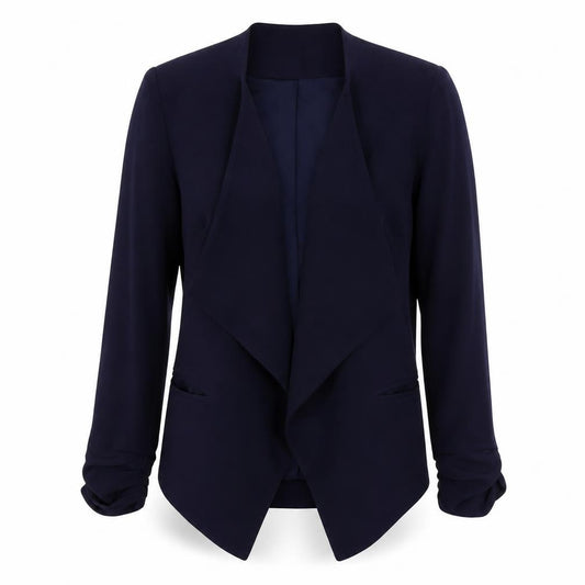 Front view of New Look women’s blue jacket suit jacket, size UK 10
