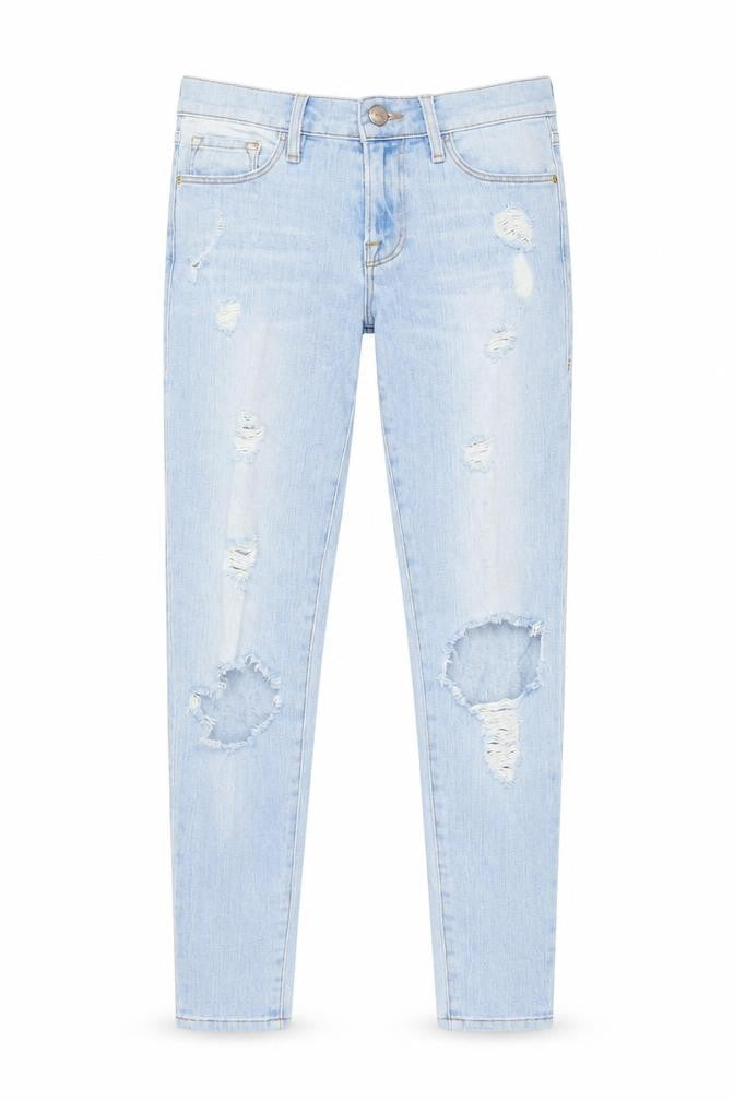 Preworn Womens Blue  Denim Skinny Jeans Size 26 in L27 in