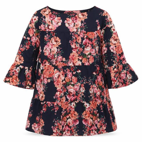New Look Womens Blue Floral  Shift  Size 10