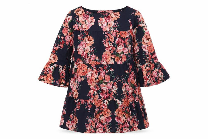 New Look Womens Blue Floral Shift Size 10